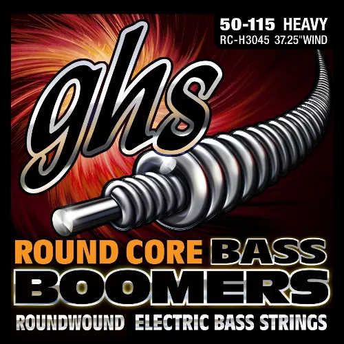 GHS Round Core Bass Boomers struny do gitary basowej, 4-str. Heavy, .050-.115 GHS Round Core Bass Boomers struny do gitary basowej, 4-str. Heavy, .050-.115