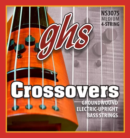 GHS Crossovers - Electric Upright struny do gitary basowej, 4-str. Regular, .047-.104 GHS Crossovers - Electric Upright struny do gitary basowej, 4-str. Regular, .047-.104