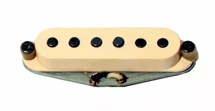 Seymour Duncan ANTII SSCB Antiquity II - Surfer Strat, przetwornik do gitary elektrycznej typu strat do montażu przy mostku, replika przetwornika 60′s, kolor biały Seymour Duncan ANTII SSCB Antiquity II - Surfer Strat, przetwornik do gitary elektrycznej typu strat do montażu przy mostku, replika przetwornika 60′s, kolor biały