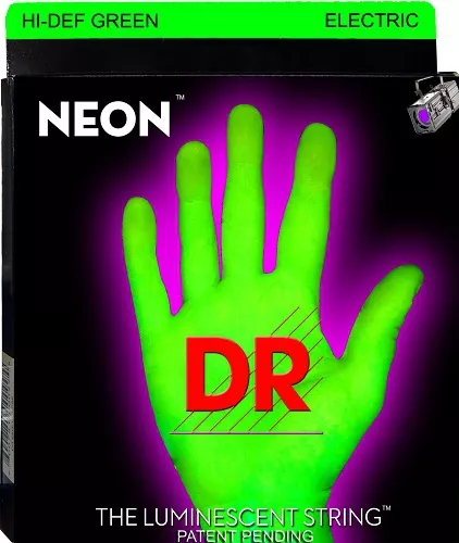 DR NEON Hi-Def Green - struny do gitary elektrycznej, Heavy & Light, .009-.046 DR NEON Hi-Def Green - struny do gitary elektrycznej, Heavy & Light, .009-.046