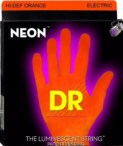 DR NEON Hi-Def Orange - struny do gitary elektrycznej, Heavy & Light, .009-.046 DR NEON Hi-Def Orange - struny do gitary elektrycznej, Heavy & Light, .009-.046
