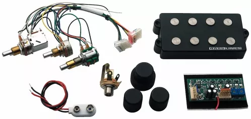 Seymour Duncan SMB 4DS Music Man System Ceramic, Bass Humbucker + 3-Band EQ, przetwornik do gitary basowej z preampem i potencjometrami, 4-struny Seymour Duncan SMB 4DS Music Man System Ceramic, Bass Humbucker + 3-Band EQ, przetwornik do gitary basowej z preampem i potencjometrami, 4-struny