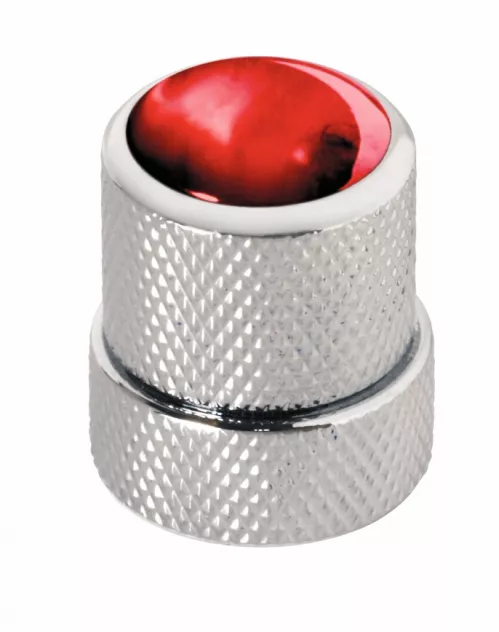 Warwick WAR-30518-CR-RED-CAP St Knopf, rund 4-6mm, Rt Kap CR st knob, round 4-6mm, rd Cap CR, gałka potencjometru Warwick WAR-30518-CR-RED-CAP St Knopf, rund 4-6mm, Rt Kap CR st knob, round 4-6mm, rd Cap CR, gałka potencjometru