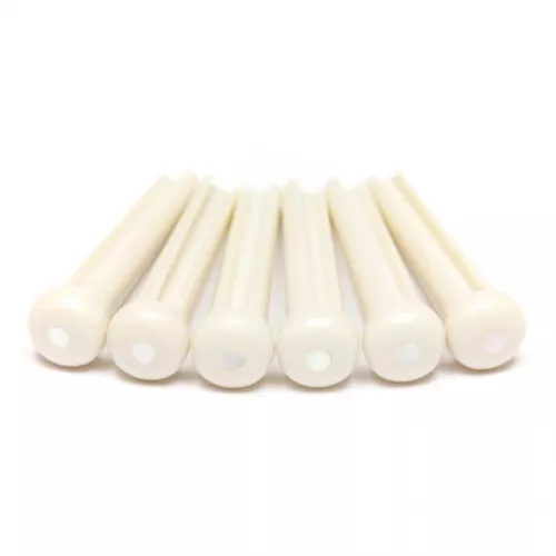 Graphtech LP-1142-60 - Traditional Style Bridge Pins, White, Mother of Pearl Inlay, pin (kołek) do gitary akustycznej, biały Graphtech LP-1142-60 - Traditional Style Bridge Pins, White, Mother of Pearl Inlay, pin (kołek) do gitary akustycznej, biały