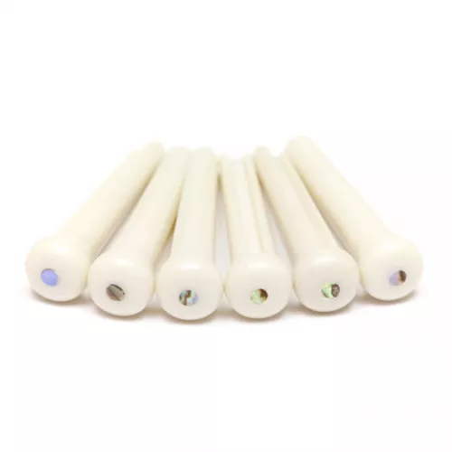Graphtech LP-1182-60 - Traditional Style Bridge Pins, White, Paua Shell Inlay, pin (kołek) do gitary akustycznej, biały Graphtech LP-1182-60 - Traditional Style Bridge Pins, White, Paua Shell Inlay, pin (kołek) do gitary akustycznej, biały