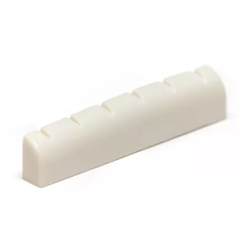 Graphtech PQ-6114-00 - Acoustic/Electric Guitar Nut, Flat, Slotted, 1 23/32 length, siodełko do gitary Graphtech PQ-6114-00 - Acoustic/Electric Guitar Nut, Flat, Slotted, 1 23/32 length, siodełko do gitary