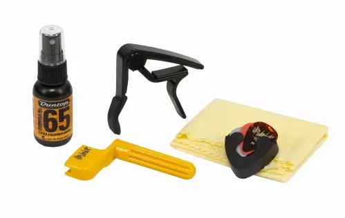 Dunlop Acoustic Guitar Accessory Pack + Strap zestaw akcesoriów do gitary Dunlop Acoustic Guitar Accessory Pack + Strap zestaw akcesoriów do gitary
