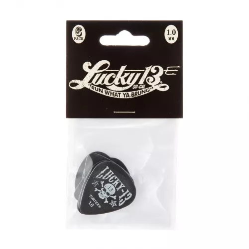 Dunlop Lucky 13 Series III Picks, Player′s Pack, zestaw kostek gitarowych, 1.00 mm Dunlop Lucky 13 Series III Picks, Player′s Pack, zestaw kostek gitarowych, 1.00 mm