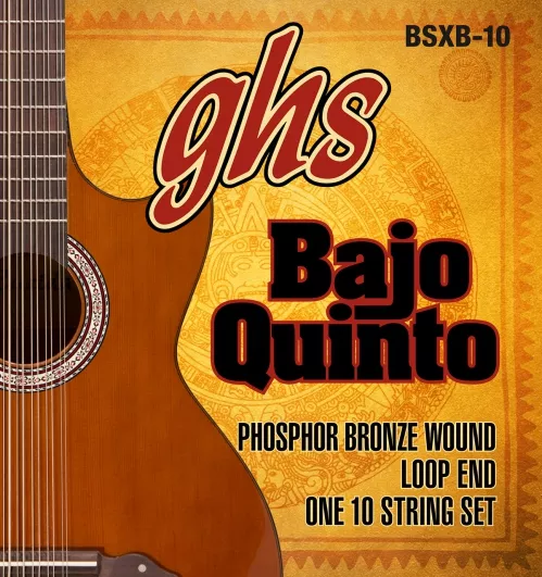 GHS Bajo Quinto, struny do gitary akustycznej, Loop End 10 String, .024-.078 GHS Bajo Quinto, struny do gitary akustycznej, Loop End 10 String, .024-.078