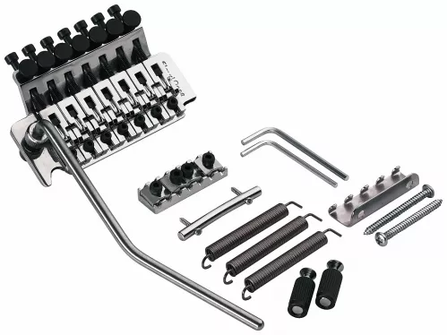 Floyd Rose Seven String Vibrato Kit chrome, incl Nut - String Retainer, mostek do gitary, zestaw Floyd Rose Seven String Vibrato Kit chrome, incl Nut - String Retainer, mostek do gitary, zestaw