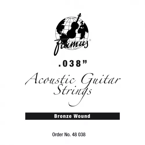 Framus Bronze - struna pojedyncza do gitary akustycznej .038, wound Framus Bronze - struna pojedyncza do gitary akustycznej .038, wound