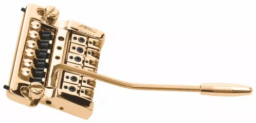 Kahler 2210 - Stud Mount Guitar Tremolo, Alumium Cam, Brass Saddles - złoty mostek do gitary Kahler 2210 - Stud Mount Guitar Tremolo, Alumium Cam, Brass Saddles - złoty mostek do gitary