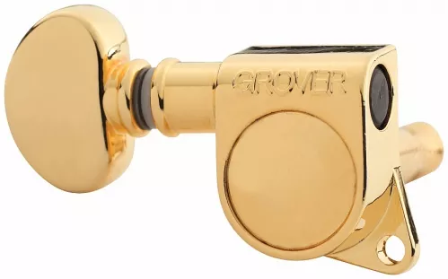 Grover Mid-Size Rotomatics Guitar Machine Heads, Gold / 6-in-Line (left) klucze gitarowe Grover Mid-Size Rotomatics Guitar Machine Heads, Gold / 6-in-Line (left) klucze gitarowe