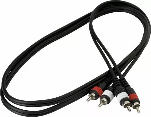 RockCable Patch Cable - 2 x RCA to 2 x RCA - 1.5 m / 4.9 ft. RockCable Patch Cable - 2 x RCA to 2 x RCA - 1.5 m / 4.9 ft.
