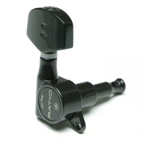 Graphtech klucze do gitary PRN-431-B0 - Elektryczna, 3+3, Contemporary Button, Offset Screw - Black Graphtech klucze do gitary PRN-431-B0 - Elektryczna, 3+3, Contemporary Button, Offset Screw - Black