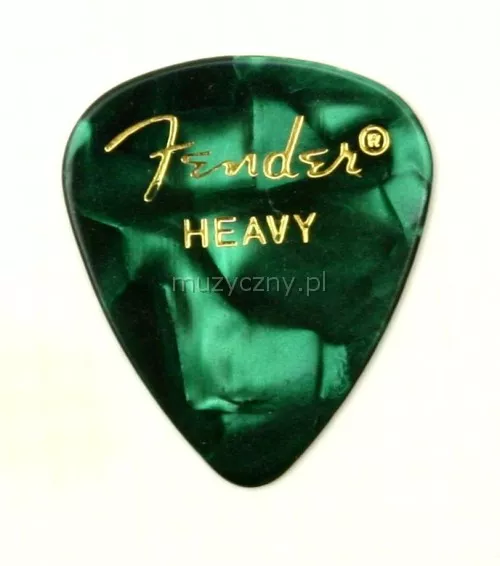 Fender Green Moto heavy kostka gitarowa Fender Green Moto heavy kostka gitarowa