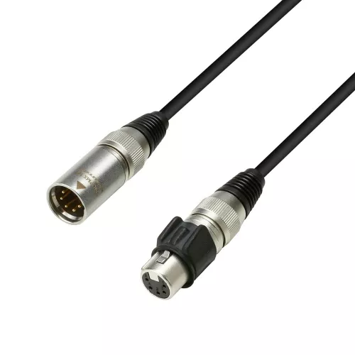 Adam Hall Cables K5 DIJ 0150 - 5-stykowy kabel DMX Neutrik HD: XLR męskie - XLR żeńskie, 1,5 m Adam Hall Cables K5 DIJ 0150 - 5-stykowy kabel DMX Neutrik HD: XLR męskie - XLR żeńskie, 1,5 m