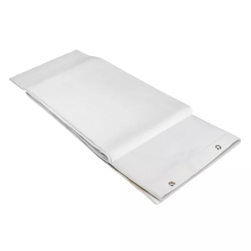 Adam Hall Accessories 0151 X 43 WH - Molton dekoracyjny B1 z oksydowanymi oczkami, obrębiony, 4 x 3 m, biały Adam Hall Accessories 0151 X 43 WH - Molton dekoracyjny B1 z oksydowanymi oczkami, obrębiony, 4 x 3 m, biały