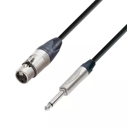 Adam Hall Cables K5 MFP 1000 - przewód mikrofonowy Neutrik XLR żeńskie - jack mono 6,3 mm, 10 m Adam Hall Cables K5 MFP 1000 - przewód mikrofonowy Neutrik XLR żeńskie - jack mono 6,3 mm, 10 m