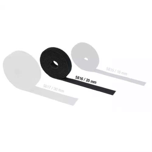 Adam Hall Hardware 5816 - Taśma rzepowa, dwustronna, szerokość: 20 mm Adam Hall Hardware 5816 - Taśma rzepowa, dwustronna, szerokość: 20 mm