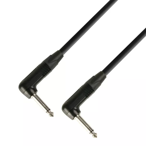 Adam Hall Cables K5 IRR 0030 - Kabel instrumentalny Neutrik jack mono 6,3 mm wtyczka kątowa - jack mono 6,3 mm wtyczka kątowa, 0,3 m Adam Hall Cables K5 IRR 0030 - Kabel instrumentalny Neutrik jack mono 6,3 mm wtyczka kątowa - jack mono 6,3 mm wtyczka kątowa, 0,3 m