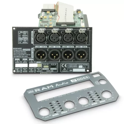 Ram Audio DSP 44 S moduł DSP dla 4-kanałowych końcówek mocy serii S Ram Audio DSP 44 S moduł DSP dla 4-kanałowych końcówek mocy serii S