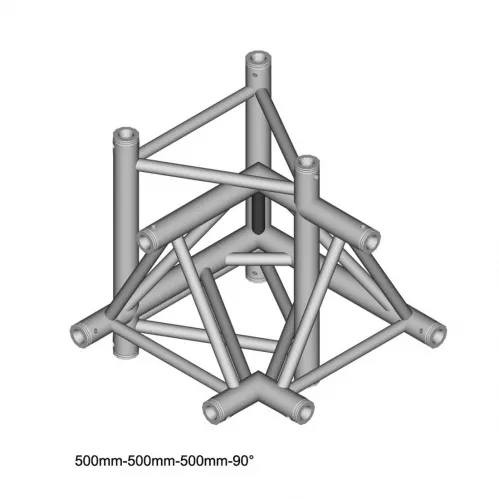 DuraTruss DT 43/2-C45-LUDL element konstrukcji aluminiowej, narożnik + góra + dół + lewo DuraTruss DT 43/2-C45-LUDL element konstrukcji aluminiowej, narożnik + góra + dół + lewo