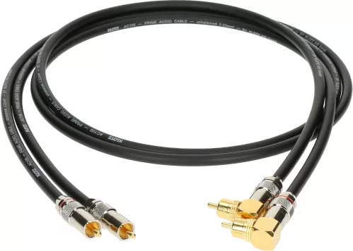 Klotz kabel 2xRCA / 2xRCA kątowy 5m Klotz kabel 2xRCA / 2xRCA kątowy 5m