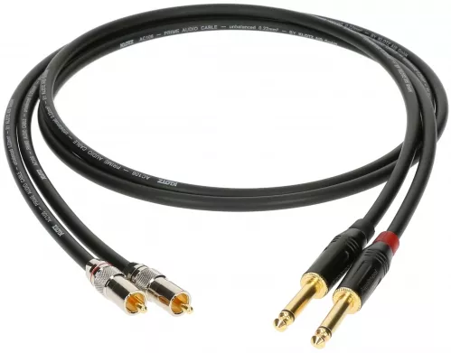 Klotz kabel 2xRCA / 2xTS 0.9m Klotz kabel 2xRCA / 2xTS 0.9m