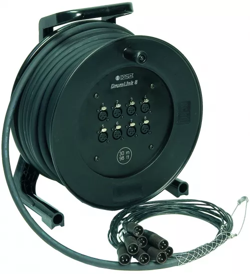 Klotz kabel multicore na bębnie 4xXLRm / 4xXLRf 30m Klotz kabel multicore na bębnie 4xXLRm / 4xXLRf 30m