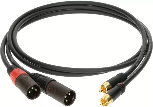 Klotz kabel 2xRCA / 2xXLRm 0,3m Klotz kabel 2xRCA / 2xXLRm 0,3m