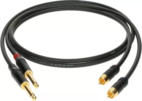 Klotz kabel 2xRCA / 2xTS 1.5m Klotz kabel 2xRCA / 2xTS 1.5m