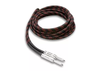 Hosa 3GT-18C5 kabel gitarowy CLOTH Black/Red, 5.5m Hosa 3GT-18C5 kabel gitarowy CLOTH Black/Red, 5.5m