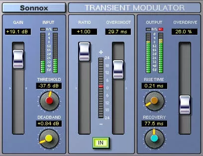 Sonnox TransMod Native plugin Sonnox TransMod Native plugin