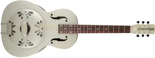 Gretsch G9201 Honey Dipper Round-Neck, Brass Body Biscuit Cone Resonator Guitar, Shed Roof Finish gitara akustyczna Gretsch G9201 Honey Dipper Round-Neck, Brass Body Biscuit Cone Resonator Guitar, Shed Roof Finish gitara akustyczna