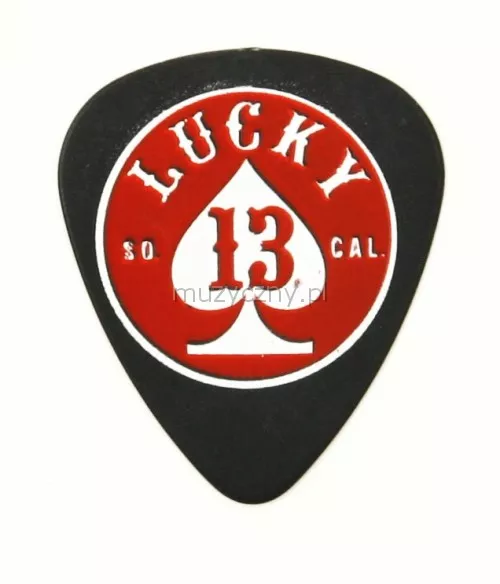 Dunlop Lucky 13 06 Spade Circle kostka gitarowa 0.60mm Dunlop Lucky 13 06 Spade Circle kostka gitarowa 0.60mm