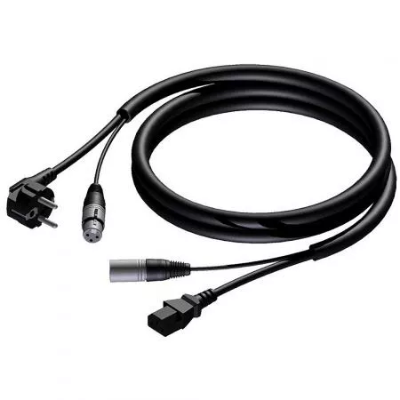 Procab CAB400/20 przewód zasilanie 230V 3x1,0mm + sygnał audio XLR-XLR 20m Procab CAB400/20 przewód zasilanie 230V 3x1,0mm + sygnał audio XLR-XLR 20m