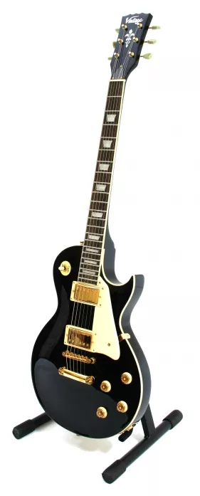 Vintage V100GBK gitara elektryczna czarna, połysk Vintage V100GBK gitara elektryczna czarna, połysk