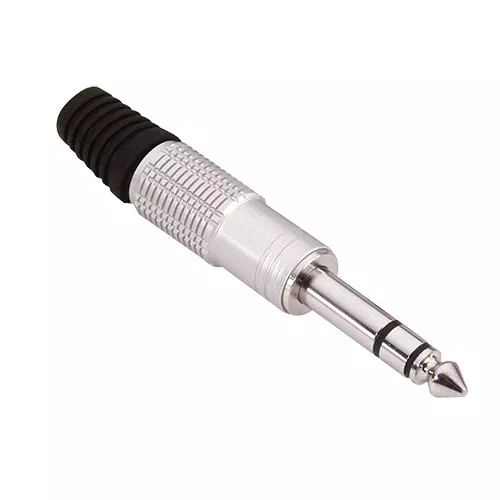 Adam Hall Connectors 7515 - Wtyczka jack 6,3 mm stereo, srebrna Adam Hall Connectors 7515 - Wtyczka jack 6,3 mm stereo, srebrna