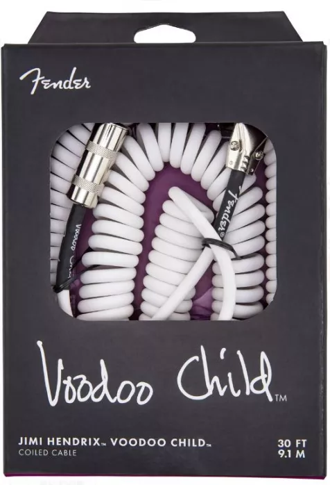 Fender Jimi Hendrix Voodo Child Cable White kabel gitarowy 9.1m Fender Jimi Hendrix Voodo Child Cable White kabel gitarowy 9.1m