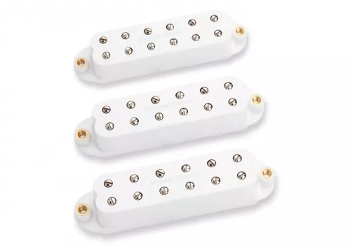 Seymour Duncan L59N PCH Little 59 Strat przetworniki do gitary elektrycznej typu Strat Set, kolor biały Seymour Duncan L59N PCH Little 59 Strat przetworniki do gitary elektrycznej typu Strat Set, kolor biały