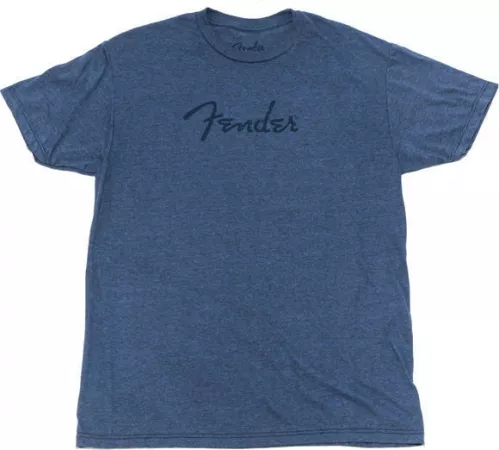 Fender Distressed Logo Premium T-Shirt, Blue Heather, XL Fender Distressed Logo Premium T-Shirt, Blue Heather, XL