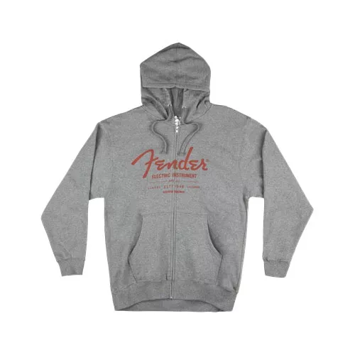 Fender Electric Instruments Men′s Zip Hoodie, Gray, S koszulka Fender Electric Instruments Men′s Zip Hoodie, Gray, S koszulka