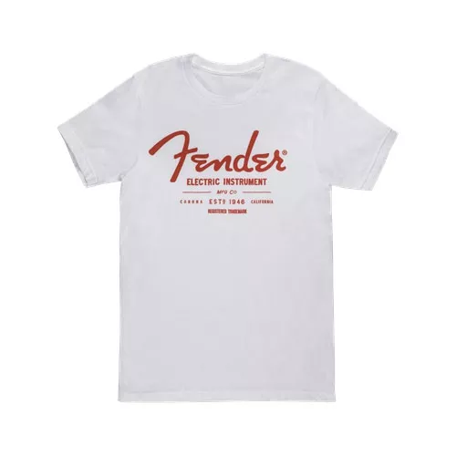Fender Electric Instruments Men′s T-Shirt, White, XXL koszulka Fender Electric Instruments Men′s T-Shirt, White, XXL koszulka