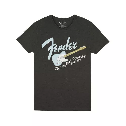 Fender Original Telecaster Men′s Tee, Gray/Sonic Blue, Large koszulka Fender Original Telecaster Men′s Tee, Gray/Sonic Blue, Large koszulka