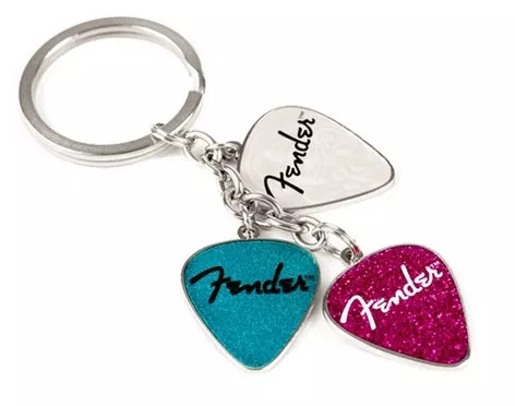 Fender Picks Keychain Pink, Turq, Pearl breloczek Fender Picks Keychain Pink, Turq, Pearl breloczek