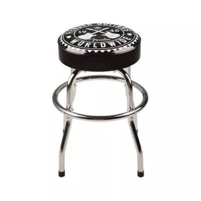 Fender Worldwide Barstool, Black, 24 In stołek Fender Worldwide Barstool, Black, 24 In stołek