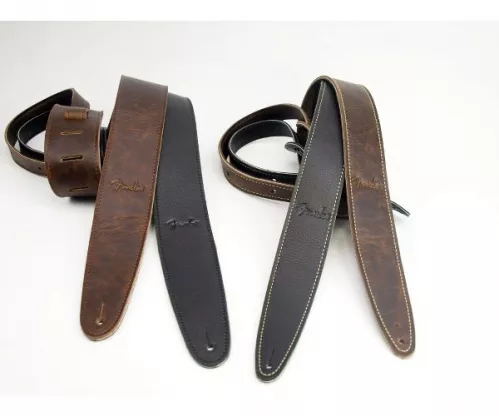 Fender Artisan Crafted Leather Strap, 2″ Black pasek gitarowy Fender Artisan Crafted Leather Strap, 2″ Black pasek gitarowy