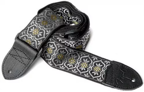 Fender Nylon Jacquard Strap, 2″ Silver/Gold Batam pasek Fender Nylon Jacquard Strap, 2″ Silver/Gold Batam pasek