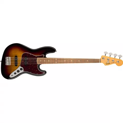 Fender ′60s Jazz Bass Lacquer Pau Ferro Fingerboard 3-Color Sunburst gitara basowa Fender ′60s Jazz Bass Lacquer Pau Ferro Fingerboard 3-Color Sunburst gitara basowa